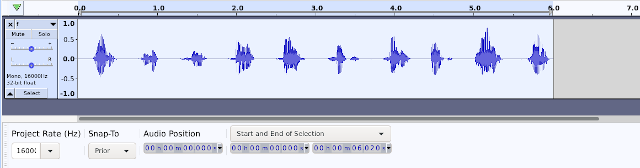 Figure 2: flite with 1 escaped double quote