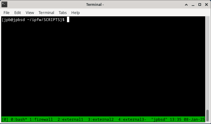 Starting Up tmux(1) Session Manager. Refer to paragraphs below