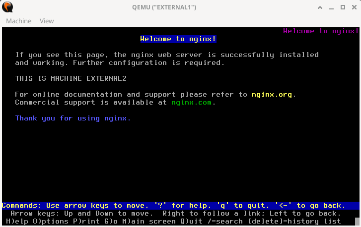 Retrieving the Webpage at external2.example.com. Refer to paragraphs below.